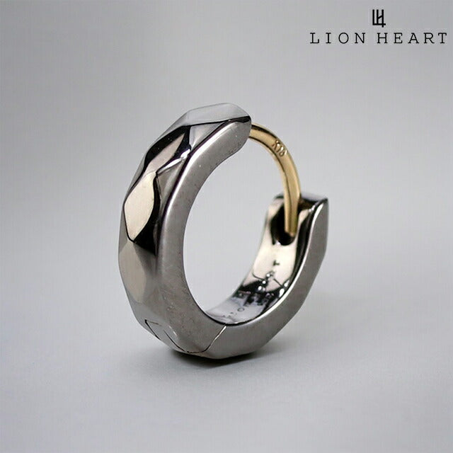 ライオンハート ピアス メンズ ブランド フォーギフト スターリングシルバー フープ 片耳用 01EA0991BK ガンメタル アクセサリー 01EA0991BK
