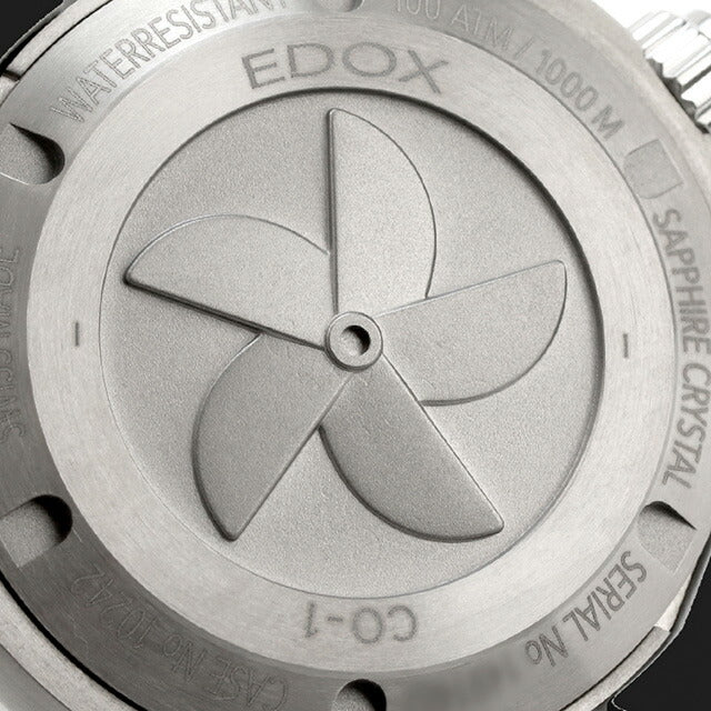 エドックス クロノオフショア1 CO-1 クォーツ 電池式 腕時計 ブランド メンズ チタン クロノグラフ EDOX 10242-TIN-BUIN アナログ ネイビー ブラック 黒 10242-TIN-BUIN