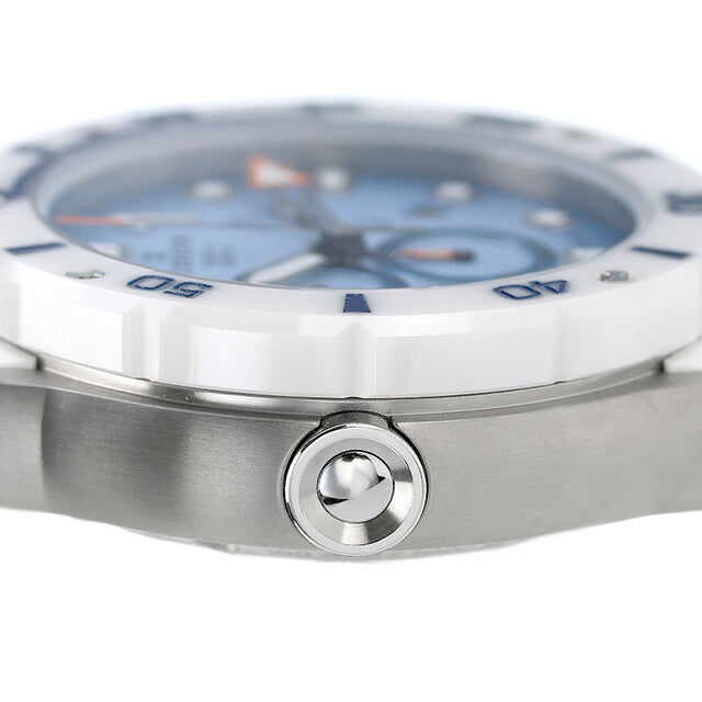 エドックス クロノオフショア1 腕時計 メンズ チタン クロノグラフ EDOX 10242-TINB-BUICDNO アナログ ライトブルーグラデーション ホワイト 白 10242-TINB-BUICDNO