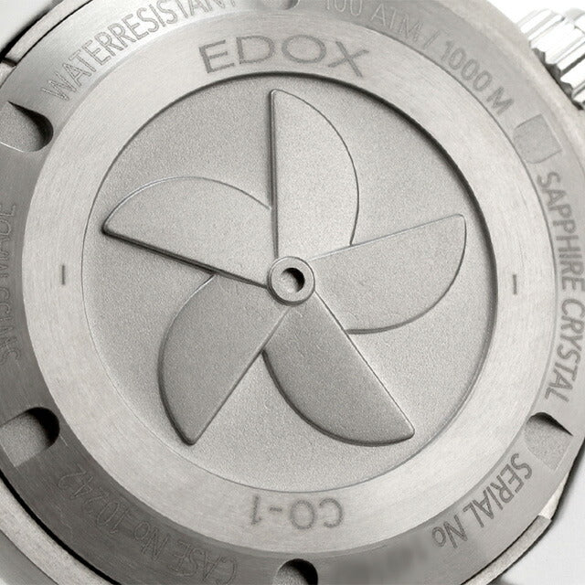 エドックス クロノオフショア1 腕時計 メンズ チタン クロノグラフ EDOX 10242-TINB-BUICDNO アナログ ライトブルーグラデーション ホワイト 白 10242-TINB-BUICDNO