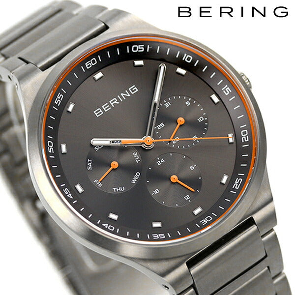 ベーリング 時計 メンズ クラシックコレクション 40mm マルチファンクション 腕時計 ブランド 11740-009 グレー 11740-009