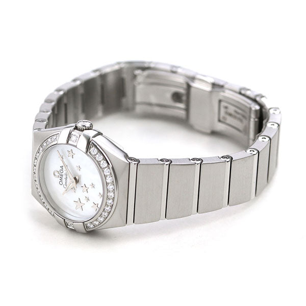 オメガ コンステレーション 24mm ダイヤモンド スイス製 123.15.24.60.05.003 OMEGA レディース 腕時計 ブランド ホワイトシェル 時計 123-15-24-60-05-003