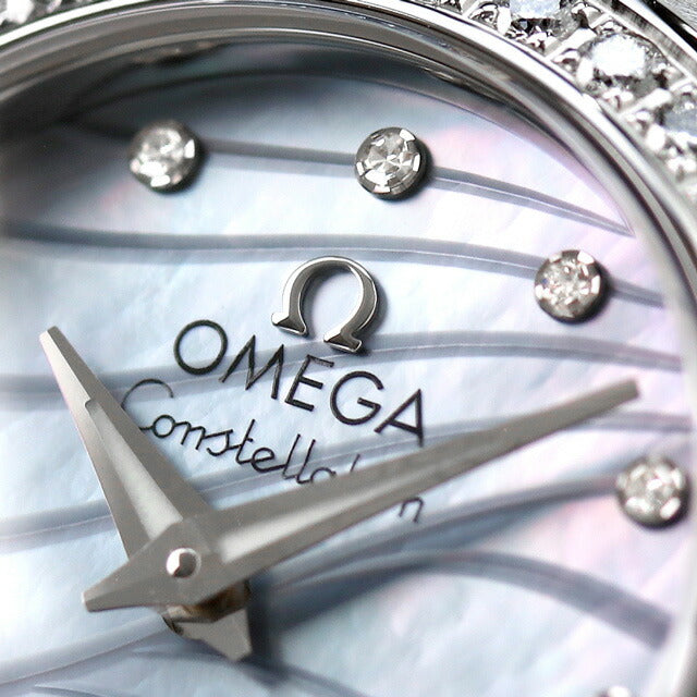 オメガ コンステレーション 24mm クオーツ 腕時計 ブランド レディース ダイヤモンド OMEGA 123.15.24.60.57.001 アナログ ブルーシェル スイス製 123-15-24-60-57-001