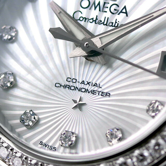 オメガ コンステレーション 27mm 自動巻き 機械式 腕時計 ブランド レディース ダイヤモンド OMEGA 123.15.27.20.55.001 アナログ ホワイトシェル 白 スイス製 123-15-27-20-55-001