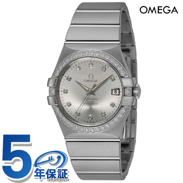 オメガ コンステレーション 35mm 自動巻き 機械式 腕時計 メンズ ダイヤモンド OMEGA 123.15.35.20.52.001 アナログ シルバー スイス製 123-15-35-20-52-001