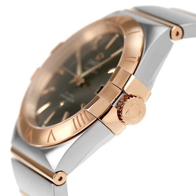 オメガ コンステレーション 34mm 自動巻き 機械式 腕時計 ブランド メンズ OMEGA 123.20.35.20.06.002 アナログ グレー レッドゴールド 赤 スイス製 123-20-35-20-06-002