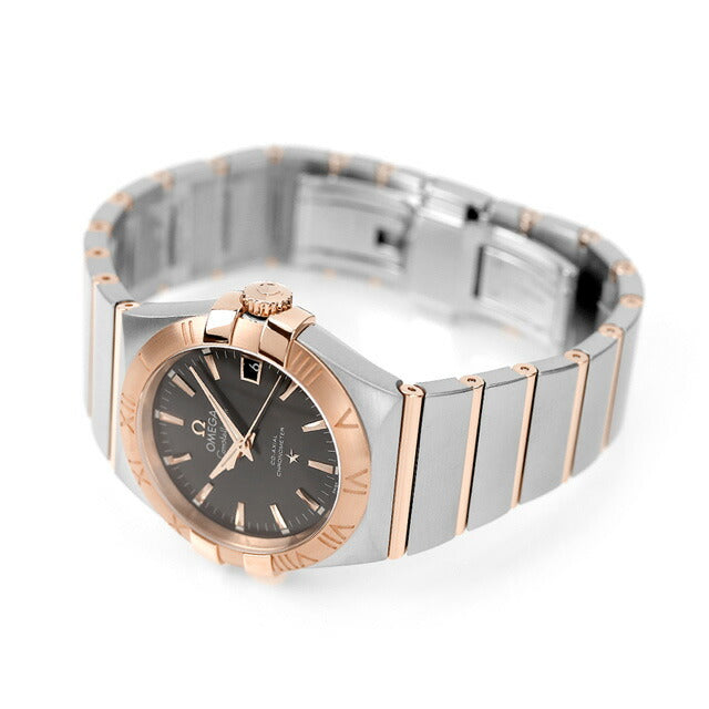 オメガ コンステレーション 34mm 自動巻き 機械式 腕時計 ブランド メンズ OMEGA 123.20.35.20.06.002 アナログ グレー レッドゴールド 赤 スイス製 123-20-35-20-06-002