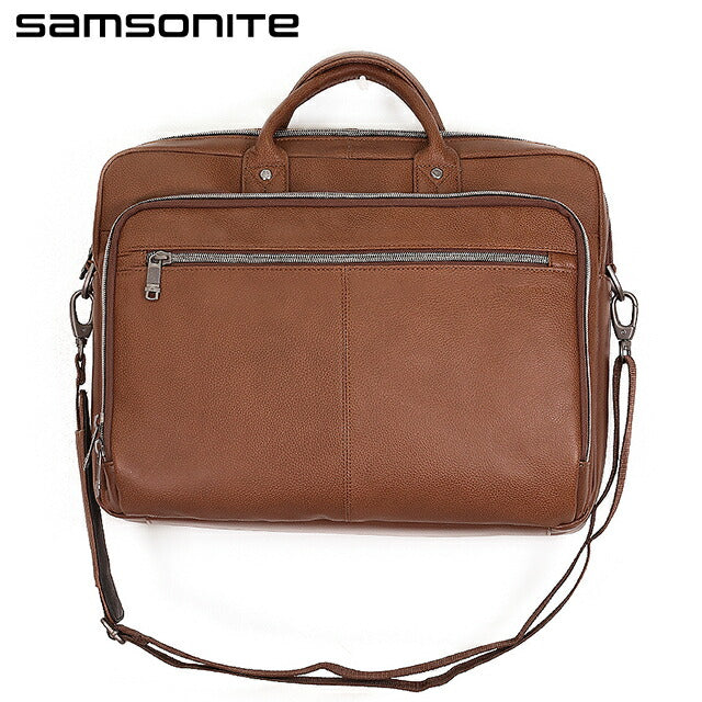 サムソナイト ビジネスバッグ Samsonite クラシック レザー ビジネスカバン パソコンバッグ PCバッグ リクルートバッグ 本革 126039-1221 Cognac 126039-1221