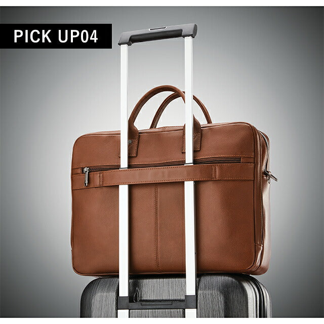 サムソナイト ビジネスバッグ Samsonite クラシック レザー ビジネスカバン パソコンバッグ PCバッグ リクルートバッグ 本革 126039-1221 Cognac 126039-1221