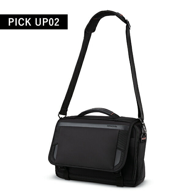 サムソナイト ビジネスバッグ メンズ ブランド PRO 13 Slim Messenger ビジネスカバン パソコンバッグ レザー 126360-1041 ブラック バッグ 126360-1041