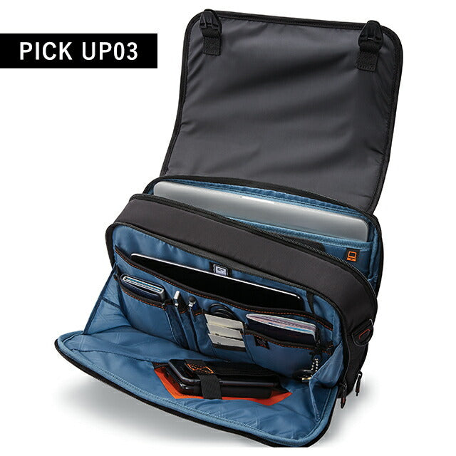 サムソナイト ビジネスバッグ メンズ ブランド PRO 13 Slim Messenger ビジネスカバン パソコンバッグ レザー 126360-1041 ブラック バッグ 126360-1041