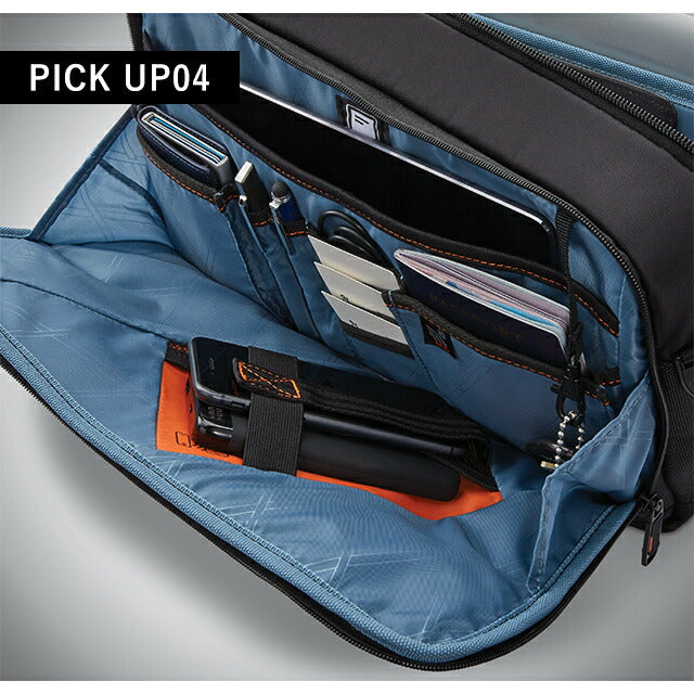サムソナイト ビジネスバッグ メンズ ブランド PRO 13 Slim Messenger ビジネスカバン パソコンバッグ レザー 126360-1041 ブラック バッグ 126360-1041