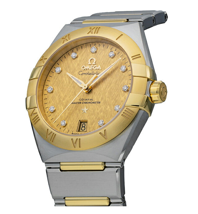 オメガ コンステレーション 36mm 自動巻き 腕時計 ブランド メンズ ダイヤモンド OMEGA 131.20.36.20.58.001 アナログ イエロー 131-20-36-20-58-001