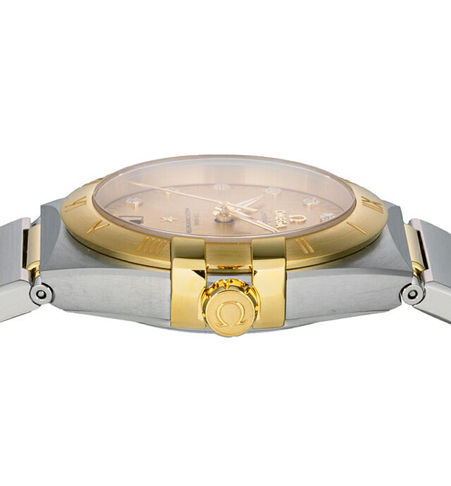オメガ コンステレーション 36mm 自動巻き 腕時計 ブランド メンズ ダイヤモンド OMEGA 131.20.36.20.58.001 アナログ イエロー 131-20-36-20-58-001