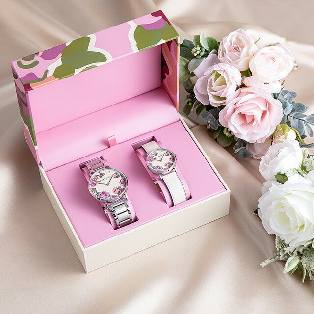 コーチ PERRY GIFTSET クォーツ 電池式 腕時計 ブランド レディース COACH 14000094 アナログ ピンク ベージュ 14000094