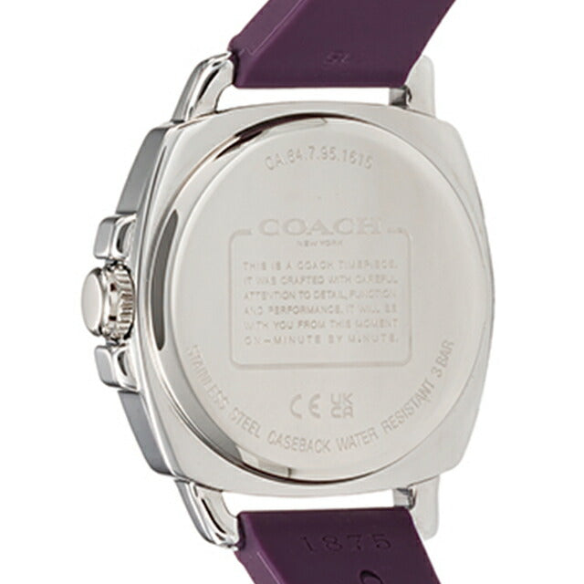 コーチ BOYFRIEND SMALL クオーツ 腕時計 ブランド レディース COACH 14503144 アナログ シルバー パープル 14503144