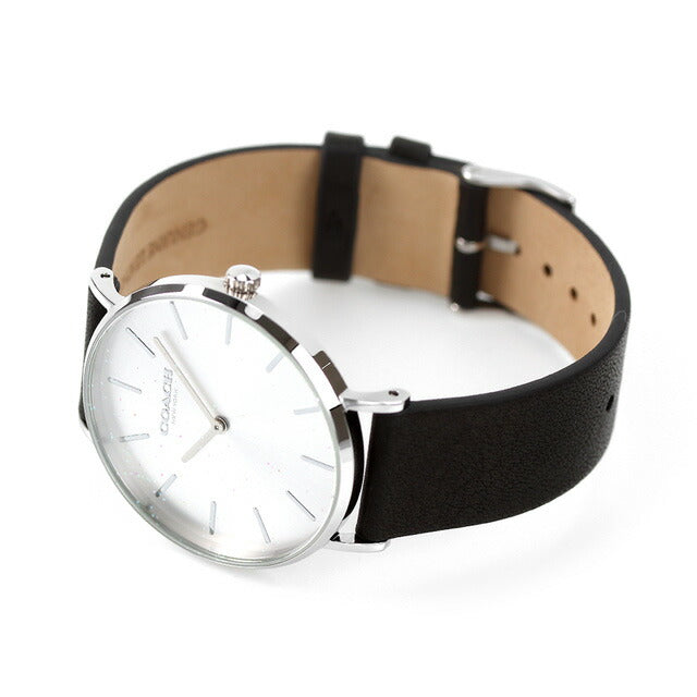 コーチ ペリー 36mm クオーツ レディース 腕時計 ブランド 14503324 シルバー ブラック 14503324