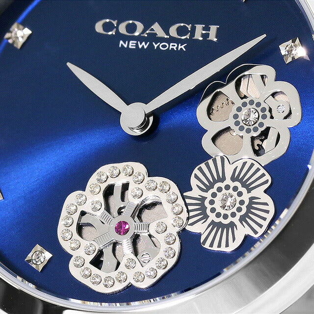 コーチ パーク クオーツ 腕時計 ブランド レディース オープンハート COACH 14503567 アナログ ネイビー スケルトン 14503567