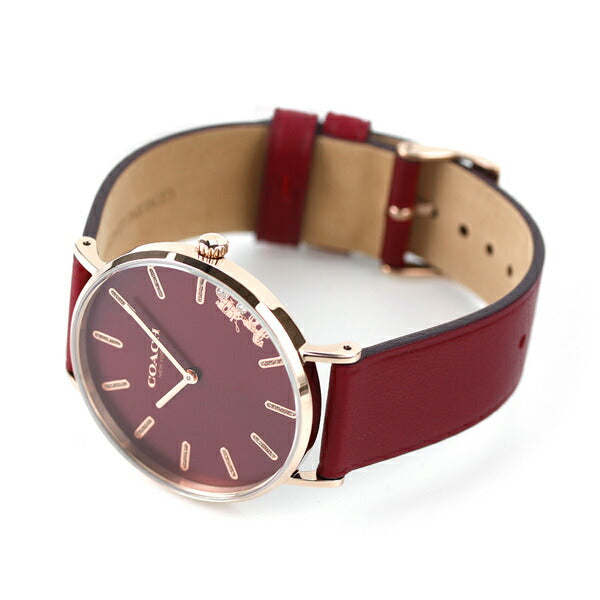 コーチ 腕時計 ブランド レディース ペリー 36mm クオーツ 14503851 ダークレッド 14503851