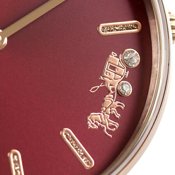 コーチ 腕時計 ブランド レディース ペリー 36mm クオーツ 14503851 ダークレッド 14503851