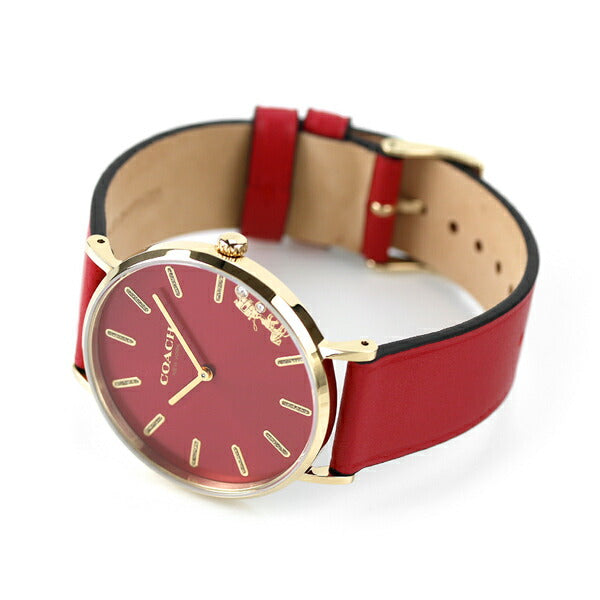 コーチ 腕時計 ブランド レディース ペリー 36mm クオーツ 14503852 レッド 14503852
