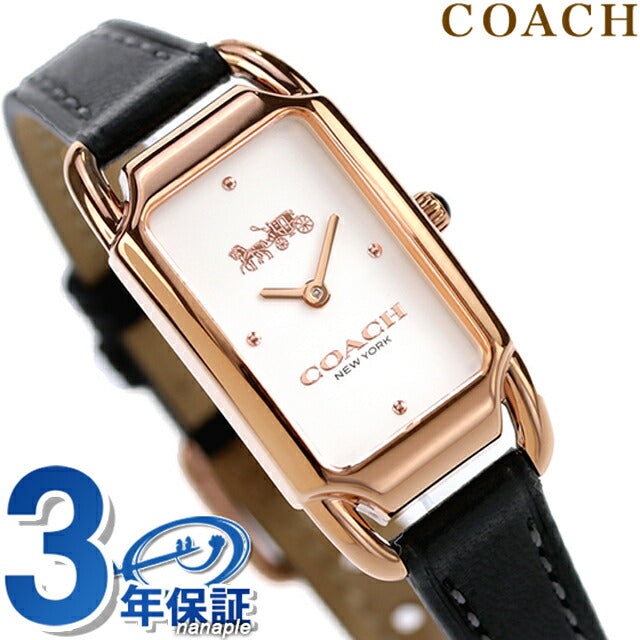 コーチ CADIE クオーツ 腕時計 ブランド レディース COACH 14504039 アナログ ホワイト ブラック 黒 14504039