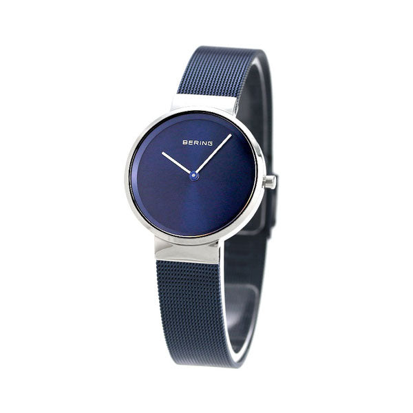 ベーリング 時計 カービング メッシュ 31mm レディース 14531-307 腕時計 ブランド ネイビー 14531-307