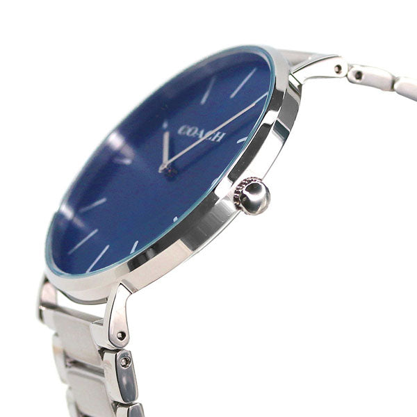 コーチ チャールズ 41mm クオーツ メンズ 腕時計 14602429 COACH ブルー 14602429
