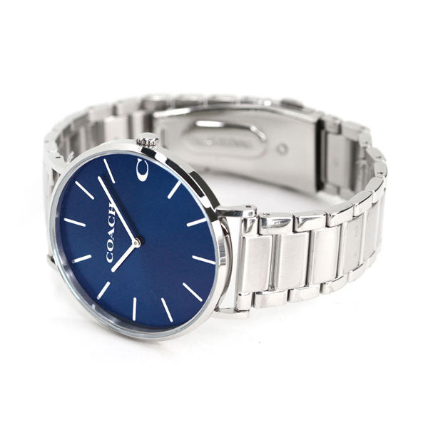 コーチ チャールズ 41mm クオーツ メンズ 腕時計 14602429 COACH ブルー 14602429