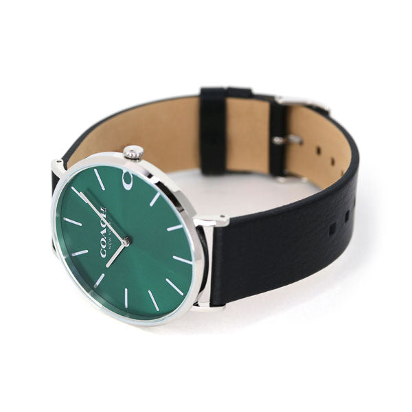 コーチ 時計 チャールズ 41mm メンズ 腕時計 14602436 COACH グリーン ブラック 14602436