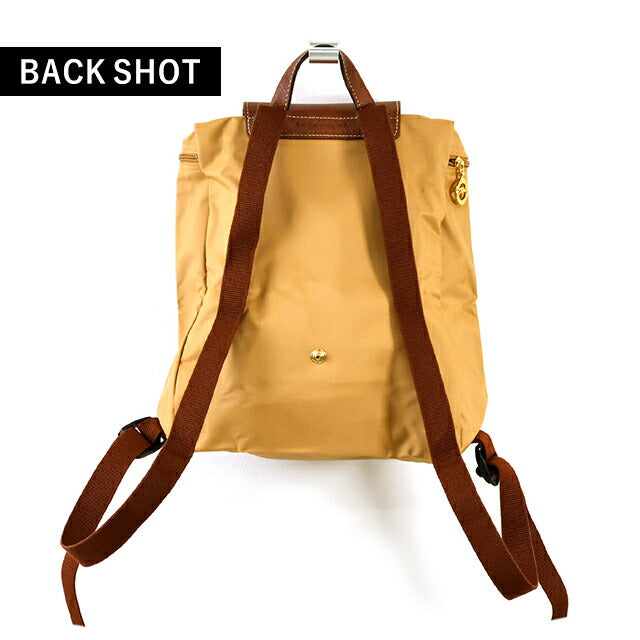 ロンシャン リュック レディース ブランド LONGCHAMP プリアージュ オリジナル M バックパック サステナブル 折り畳み 軽量 L1699089P86 ブラウン バッグ 1699-089-P86
