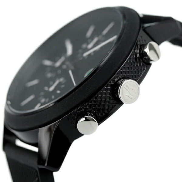 ラコステ 時計 44mm クオーツ メンズ 腕時計 ブランド 2010972 オールブラック 黒 2010972