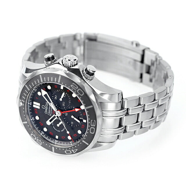 オメガ シーマスター コーアクシャル クロノメーター GMT クロノグラフ 44mm 自動巻き 機械式 腕時計 ブランド メンズ OMEGA 212.30.44.52.01.001 212-30-44-52-01-001