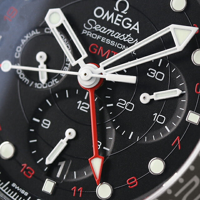 オメガ シーマスター コーアクシャル クロノメーター GMT クロノグラフ 44mm 自動巻き 機械式 腕時計 ブランド メンズ OMEGA 212.30.44.52.01.001 212-30-44-52-01-001