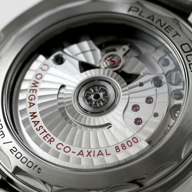 オメガ シーマスター プラネットオーシャン 600M 39.5mm 自動巻き 腕時計 ブランド レディース ダイヤモンド OMEGA 215.15.40.20.01.001 アナログ ブラック 黒 215-15-40-20-01-001