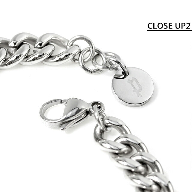 ポリス ブレスレット チェーン バングル シルバー ブラック ステンレス 名入れ可能 25141BSS01 メンズ 男性用 25141BSS01