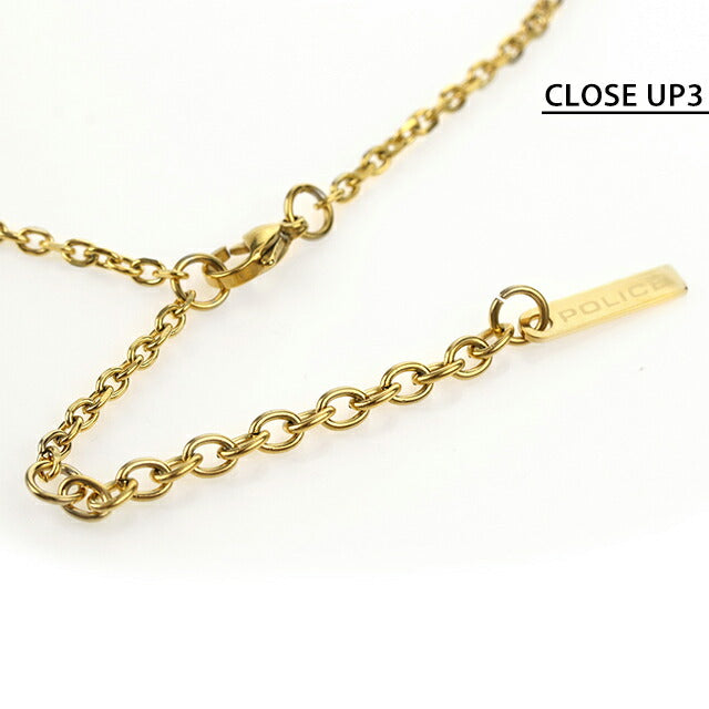 ポリス ネックレス メンズ ブランド プレート ステンレススチール 26308PSG03 ゴールド アクセサリー 26308PSG03