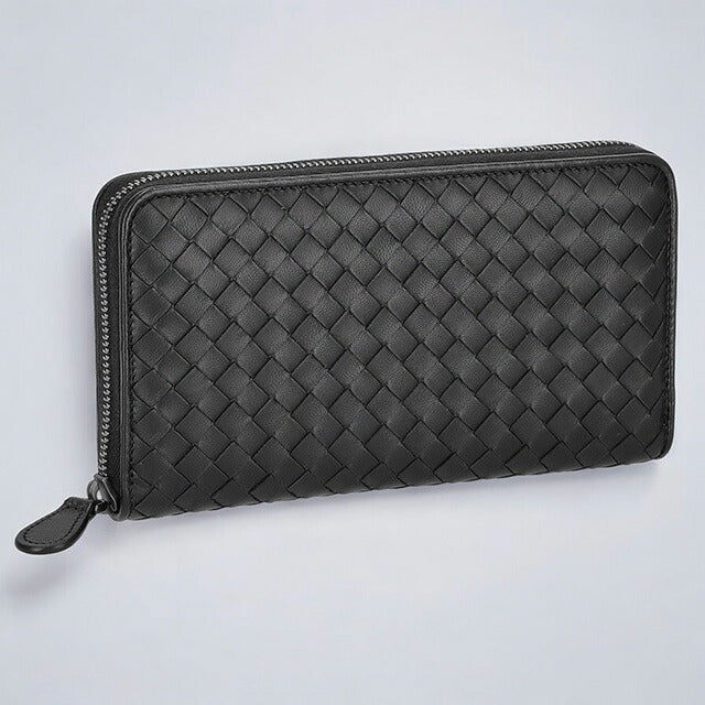 ボッテガ・ヴェネタ 長財布 メンズ ブランド BOTTEGA VENETA イントレチャート 275064 V3UN1 1275 ブラック 275064-V3UN1-1275