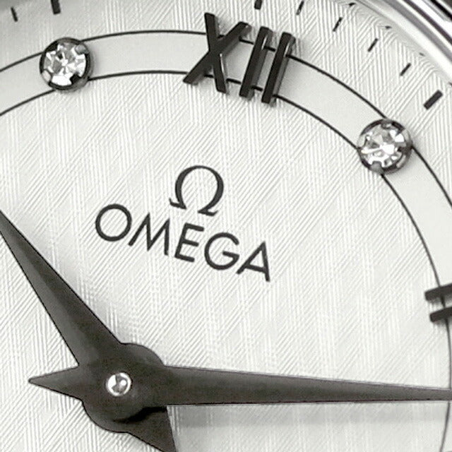 オメガ デビル プレステージ 27mm クオーツ 腕時計 ブランド レディース ダイヤモンド OMEGA 424.13.27.60.52.002 アナログ シルバー ブラック 黒 スイス製 424-13-27-60-52-002