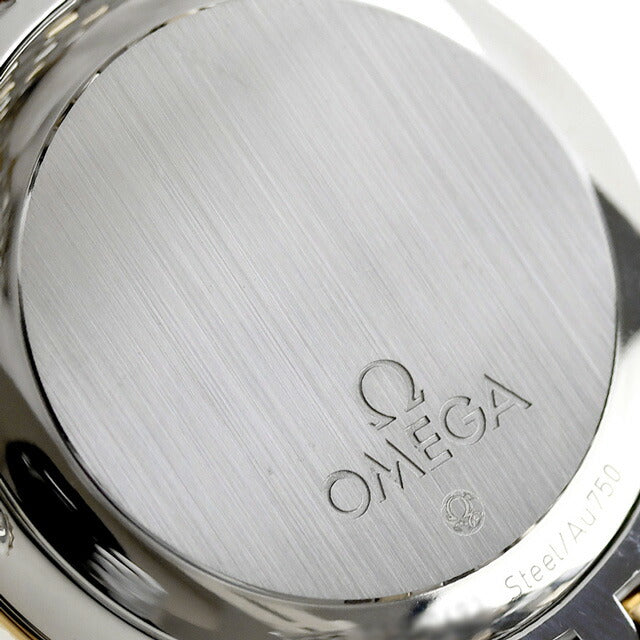 オメガ デビル プレステージ 36.8mm 自動巻き K18 腕時計 ブランド メンズ OMEGA 424.20.37.20.03.001 アナログ ブルー イエローゴールド スイス製 424-20-37-20-03-001