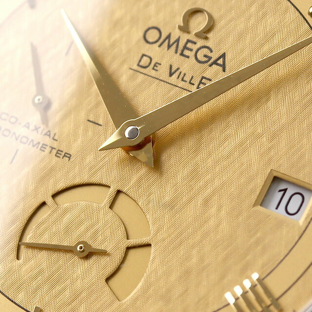 オメガ デビル プレステージ コーアクシャル クロノメーター 39.5mm 自動巻き 腕時計 ブランド メンズ 18K OMEGA 424.23.40.21.08.001 424-23-40-21-08-001