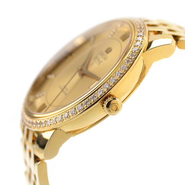 オメガ デ・ヴィル プレステージ 36.8mm 自動巻き 腕時計 ブランド メンズ ダイヤモンド OMEGA 424.55.37.20.58.001 アナログ イエローゴールド スイス製 424-55-37-20-58-001
