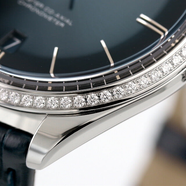 オメガ デ・ヴィル トレゾア オービスエディション 40mm 手巻き 腕時計 ブランド メンズ ダイヤモンド OMEGA 432.18.40.21.03.001 アナログ ブルー スイス製 432-18-40-21-03-001