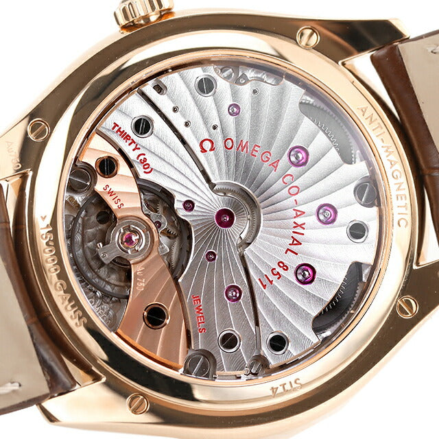 オメガ デ・ヴィル トレゾア 40mm 手巻き 腕時計 ブランド メンズ OMEGA 432.53.40.21.02.002 アナログ シルバー ブラウン スイス製 432-53-40-21-02-002