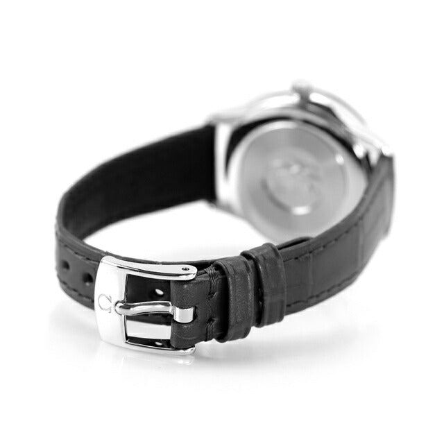 オメガ デ・ヴィル プレステージ 30mm クォーツ 電池式 腕時計 ブランド レディース ダイヤモンド OMEGA 434.13.30.60.51.001 アナログ ブラック ダークグレー 434-13-30-60-51-001