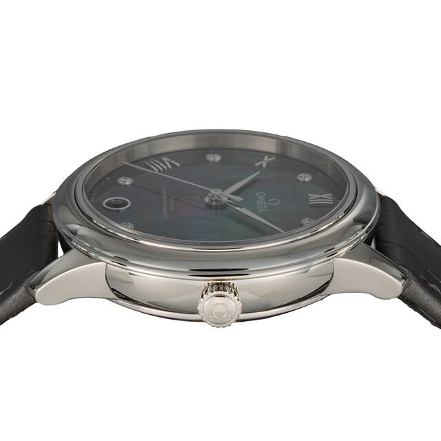 オメガ デ・ヴィル プレステージ 33.5mm 自動巻き 腕時計 ブランド レディース ダイヤモンド OMEGA 434.13.34.20.57.001 アナログ グレーシェル グレー スイス製 434-13-34-20-57-001