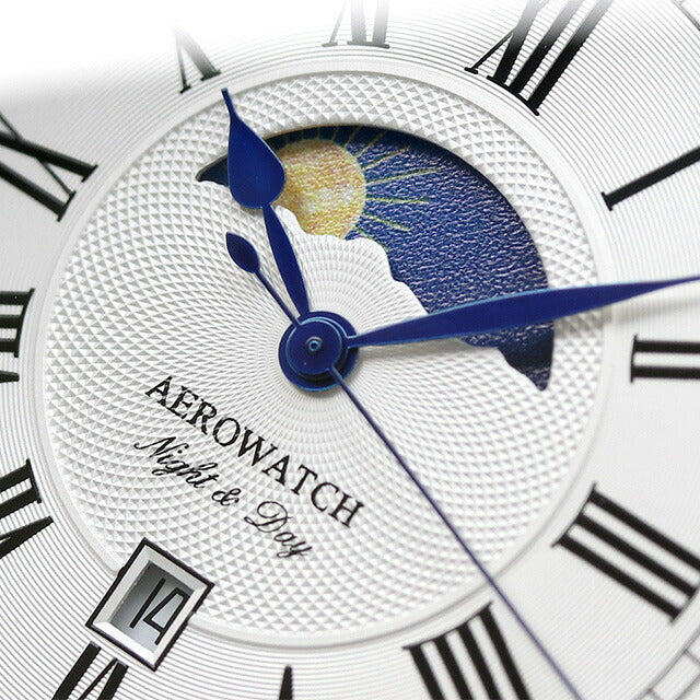 アエロウォッチ クオーツ 懐中時計 AEROWATCH 44829 JA01 アナログ ホワイト 白 スイス製 44829-JA01