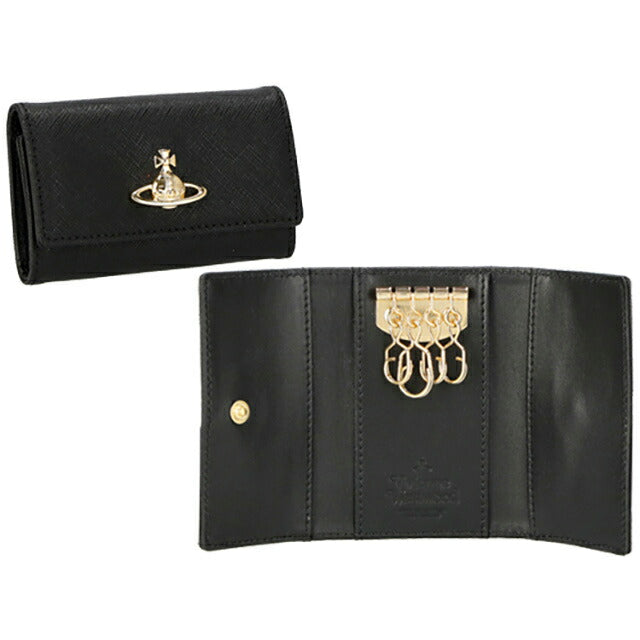 ヴィヴィアン・ウエストウッド キーケース レディース ブランド Vivienne Westwood 51020001 ブラック 51020001SAFF-BLK-N403