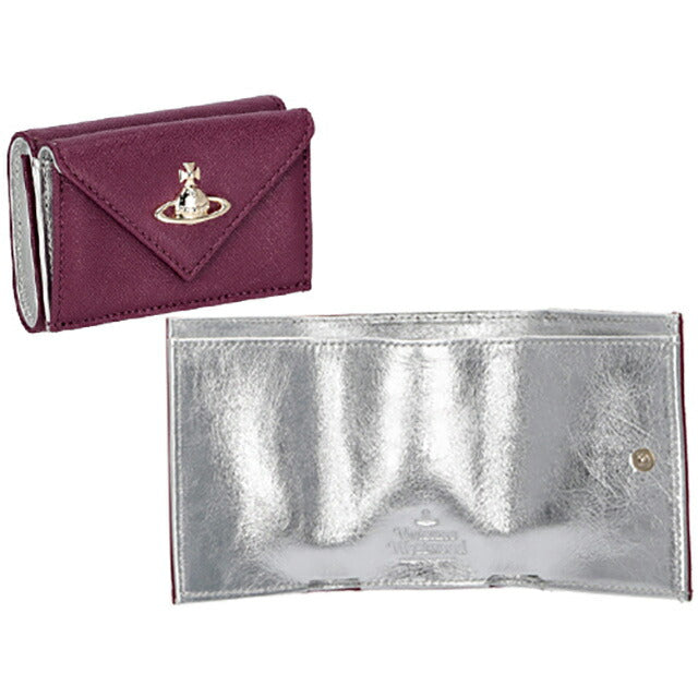 ヴィヴィアン・ウエストウッド 三つ折り財布 レディース ブランド Vivienne Westwood 51150009 パープル 51150009SAFF-PPL-J401