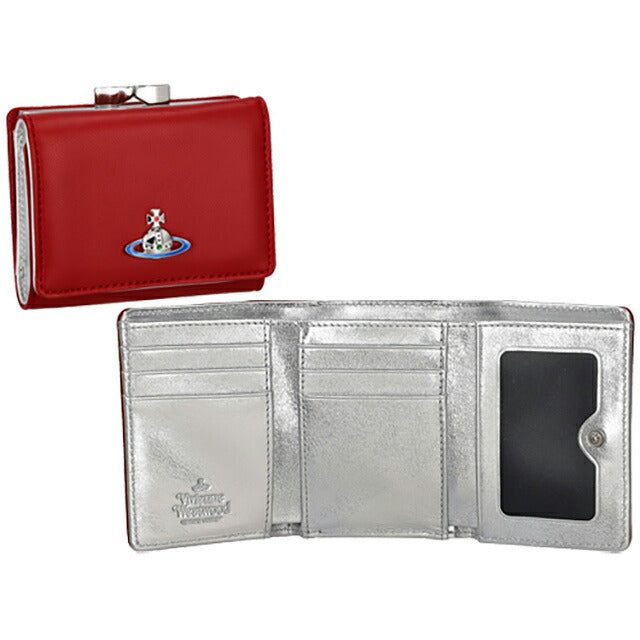 ヴィヴィアン・ウエストウッド 三つ折り財布 レディース ブランド Vivienne Westwood 51010018 レッド 51010018NAPPA-RD-SV-H404